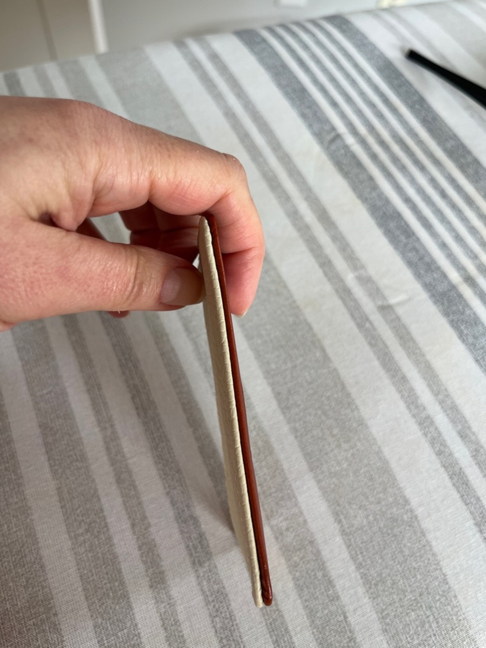 Dooney and Bourke Card Holder - Tan and Cream Leather - Picture 5 of 5